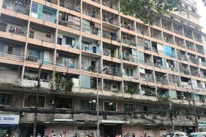 第五郡修繕上十幢舊公寓。圖為座落在陳興道街的某幢舊公寓。（示意圖源：互聯網）