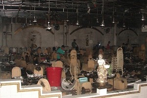 第九郡一家婚宴酒樓發生火警的現場。