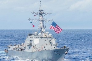 美國的“麥坎貝爾”號(USS McCampbell)驅逐艦。（圖源：Business Insider）