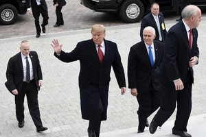 美國總統特朗普抵達美國國會大廈。（圖源：Getty Images）