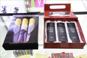 圖為平壤第一百貨商店正在銷售的“春香氣”產品。（圖源：韓聯社）