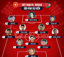 越南队今晚比赛球员。