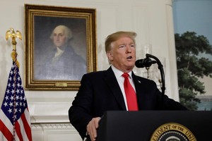 美國總統特朗普在白宮就美墨邊境的移民問題發表講話。（圖源：路透社）