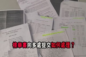 （示意圖源：互聯網）檢舉書向多處提交如何處理？
