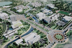 河內市國立大學建設總體規劃效果圖。（圖源：互聯網）
