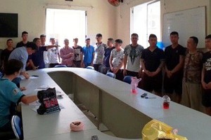 被拘捕的放高利貸團夥。（圖源：公安機關提供）