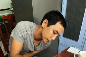 被抓獲的竊匪阮寶英。（圖源：PLO）