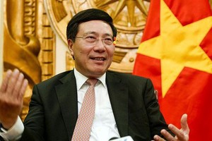 外交部長范平明。（圖源：阮慶）