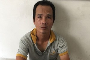 被抓獲的劫匪阮晉興。（圖源：公安機關提供）