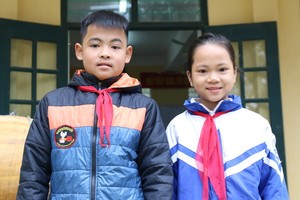 阮文歡與阮氏霞菁。