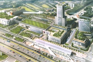 新東區車站總體效果圖。（圖源：互聯網）