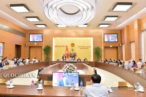 國會辦公廳表示，預計國會常務委員會第三十二次會議將從本月11至13日召開。圖為國會常務委員會第三十一次會議現場。（圖源：Quochoi.vn）