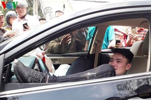 肇事司機阮文國對毒品檢測呈陽性反應。（圖源：VOV）