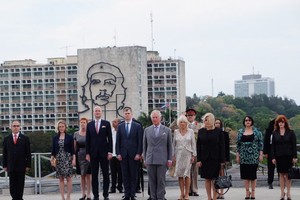 英王儲查爾斯王子及其夫人卡米拉訪問古巴。（圖源：推特）