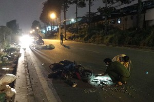 交警趕抵現場勘查事故原因。（圖源：公元）