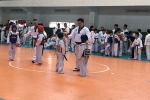 從第五級起，就有兩人對打比賽。