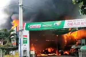 火警現場。（圖源：孟玲）