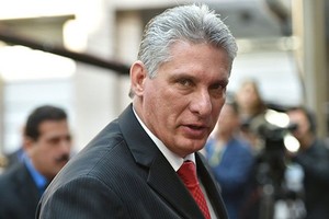 古巴國務委員會主席兼部長會議主席迪亞斯-卡內爾。（圖源：CNN）