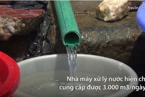 酷熱天氣致沙巴旅遊區缺乏生活用水。（圖源：越通社視頻截圖）