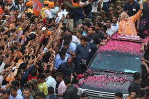 當地時間5月23日，印度2019年大選終於落下帷幕。現任總理莫迪率領的人民黨陣營取得大勝。（圖源：互聯網）