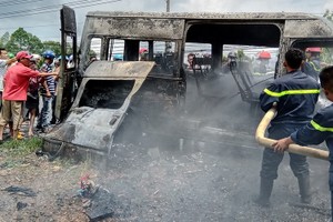 火勢熄滅後的現場。（圖源：世顯）