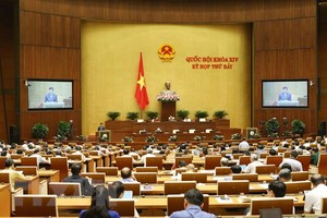 第十四屆國會第七次會議進入第五天議程。（圖源：越通社）