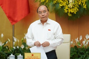 政府總理阮春福主持會議。（圖源：Chinhphu.vn）