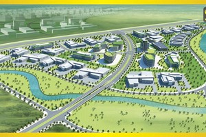 圖為第九郡隆福坊科技園區規劃效果圖。（圖源：Saigon Silicon City）