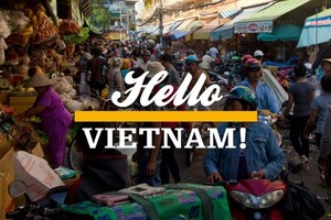 圖為平西市場旁的另一繁華街市。（圖源：Hello Vietnam）