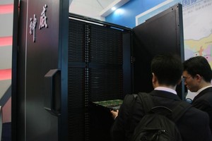 圖為中國神威藍光超級計算機。（圖源：互聯網）