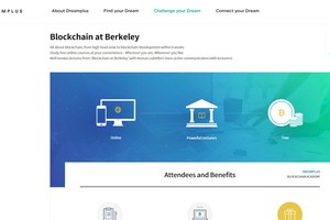 “區塊鏈學院”開辦。（圖源：網站截圖）