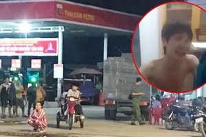 案發現場與涉案嫌犯（紅圈示）。（圖源：勞動者報）