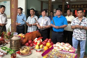 潁川堂陳姚胡虞田大宗祠秋季祭祖儀式一瞥。