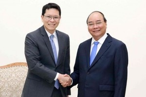 政府總理阮春福接見泰國央行行長。（圖源：越通社）