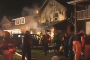 火警現場。（圖源：視頻截圖）