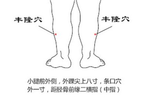 揉熱豐隆穴調節血脂