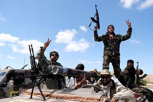 支持利比亞東部政權的武裝組織「國民軍」成員。（圖源：互聯網）