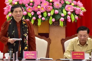 國會常務副主席從氏放在會上致詞並發表講話。（圖源：楊江）