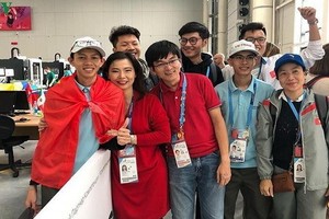 圖為我國參賽團隊。（圖源：VOV）