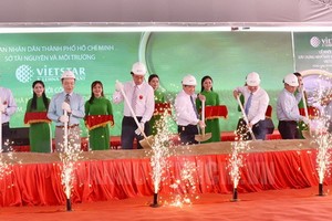 Vietstar垃圾焚燒發電廠動工興建儀式。（圖源：市黨部新聞網）