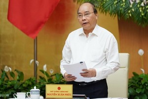 政府總理阮春福在會上致結論詞。（圖源：Chinhphu.vn）