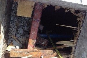 該酒店的地下蓄水池入口。（圖源：Vietnamnet）