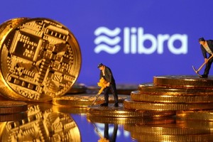 法國和德國13日表示，臉書公司計劃推出的加密貨幣Libra對金融業構成風險，或拒絕批准進入歐洲市場。（示意圖源：互聯網）