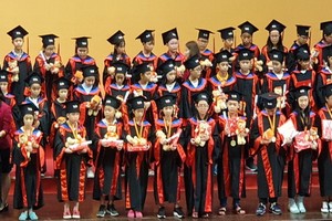 劍橋英語基礎會考第一、二、三級小學以及初中劍橋國際英語水平證書頒發儀式。