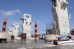 施工中的治水項目。（圖源：民智）