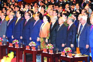 黨政領導出席大會。（圖源：越通社）