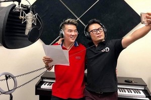 譚永興（左）與鵬喬。