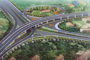 第二郡安富交通樞紐總體設計圖。（圖源：互聯網）