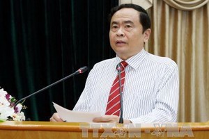 黨中央書記、越南祖國陣線中央委員會主席陳清敏。（圖源：越通社）