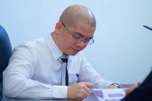 圖為阿里巴巴房地產股份公司董事長兼總經理阮泰練。（圖源：田升）